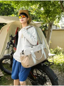 Large capacity travel duffel bag outdoor camping storage bag lightweight gym bag