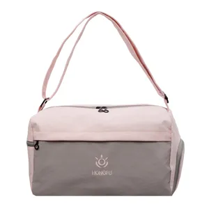 Lightweight travel duffel bag with dry-wet separation large capacity short trips pink.