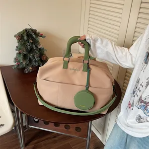 Borsa da Viaggio Duffel Casual Impermeabile Sport Fitness Unisex Grande Capacità Borsa Contenitore Bagagli Con Piccola Tasca