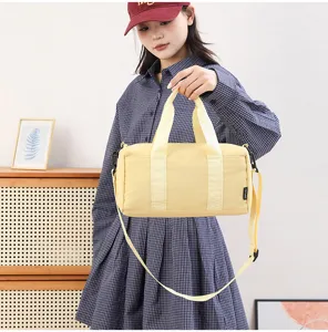 Small outdoor sports fitness bag, waterproof casual minimalist short trip duffel bag.