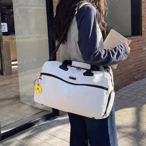 Grand Sac De Voyage Duffel Séparation Humide Et Sec Étanche Sac De Bagage Casual Avec Compartiment Chaussures