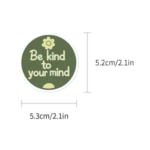 Autocollant affirmation positive impermeable mignon pour ordinateur valise guitare deco