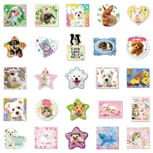 50 schattige dierenstickers voor telefoonhoesje dagboek notebook decoratie mooi