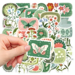 Vintage botanical floral stickers waterproof aesthetic plant butterfly DIY decorative pack
