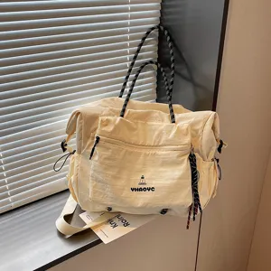 Large capacity Japanese style travel bag lightweight waterproof sports fitness tote.