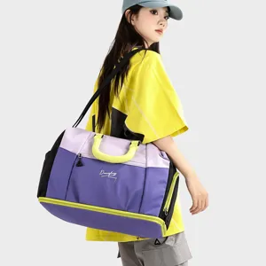 Grande capacita borsa da viaggio sport fitness borsa a tracolla donna vista principale