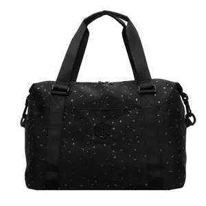 Black large capacity travel duffel bag for gym yoga outdoor sports and portable luggage storage