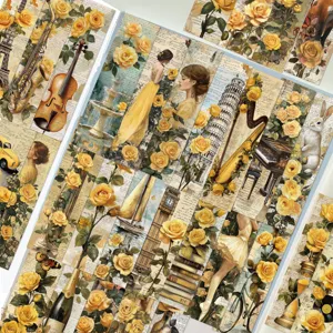 Vintage gold garden bookmarks set paper bookmarks for reading decorative book accessories
