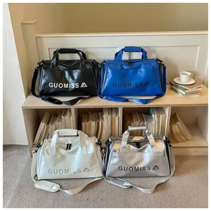 Durable sports duffel bag with custom logo, wet dry separation for gym and travel.
