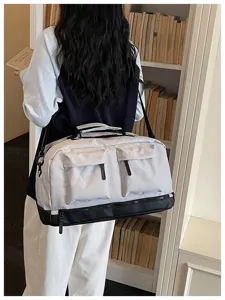 Grande borsa da viaggio per brevi soggiorni, bagaglio leggero per sport e affari.