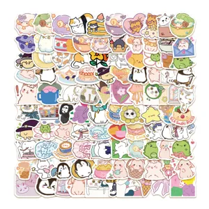 Cute cartoon sticker pack for luggage phone case journal decorative waterproof decals aesthetic items
