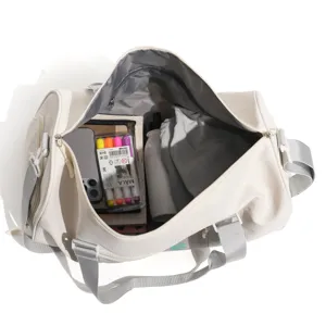 Stylish waterproof sports duffel bag for gym, fitness, and short travel with large capacity.