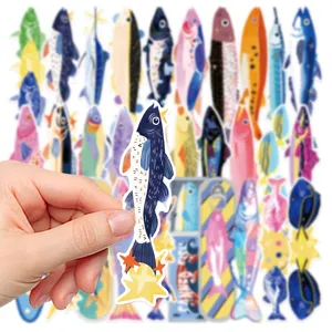 Cute fish bookmarks set 30pcs creative planner stationery cute animal paper page markers.