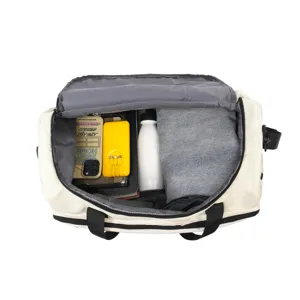 Large capacity travel duffel bag, casual colorblock gym weekender bag with spacious interior.