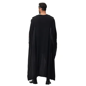 Disfraz guerrero romano negro capa Halloween cosplay hombre espartano traje M-XL