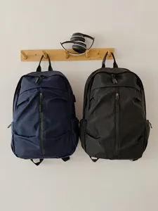 Set de mochilas casuales para hombre de gran capacidad en colores azul y negro
