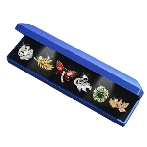 Exquisite rhinestone brooch gift set elegant crystal lapel pins for women daily wear