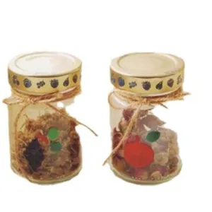 Zakka Glasflaschen im Vintage-Stil mit Hanfseil und getrockneten Pflanzendekorationen