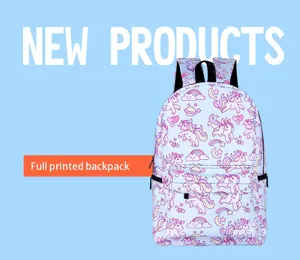 Ein schöner Schulrucksack für Kinder mit großem Fassungsvermögen und Einhornmuster