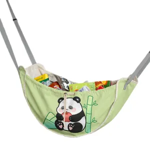 Robuster grüner Panda-Auto-Rücksitz-Organizer-Beutel für diverse Reiseutensilien