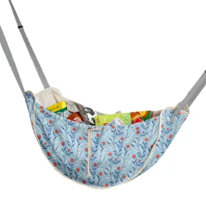 Organizador de asiento trasero de coche estilo hamaca con estampado floral para snacks