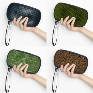 Polyester Electronics Organizer Bag Animal Print Cable Charger Storage Pouch Portable Travel Digital Accessories Carrying Case With Zipper Lanyard For Travel Office Daily Use
