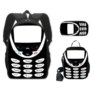 Kinder schultasche set drei stücke rucksack leicht brotdose und federmäppchen set.