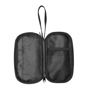 Tragbare schwarze Tasche für digitales Zubehör mit Netztasche für Kabel und Ladegeräte