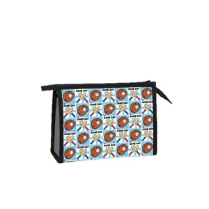 Kosmetiktasche mit Baseball-Muster und GAME DAY Aufdruck für Reisen und Lagerung
