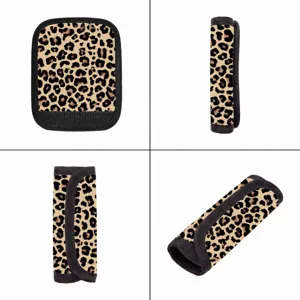 Filz Baumwolle Leinen Tasche Griffschutz Leoparden Blumenmuster Gepäck Koffer Kinderwagen Handtasche Druckentlastung Griffabdeckung