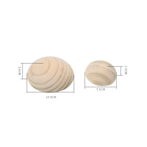 Solid wood jewelry display prop semicircle wooden bracelet holder showcase display stand.