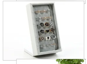 Velvet ring display holder stand tray for jewelry store showcase organizer counter tabletop