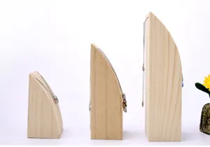 Houten ketting display standaard driedelige set sieradenhouder fotograferen rekwisieten
