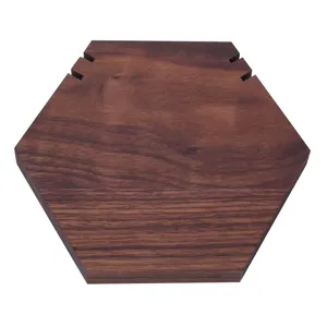 Tableau d'affichage de bijoux hexagonal en bois massif support de collier pour magasin detail