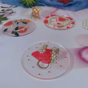 Ins style fruit ακρυλικό φωτογραφία φόντο pad εμφάνιση δαχτυλίδι σκουλαρίκι