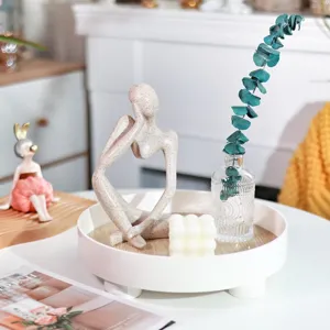Nordic Minimalist Storage Tray Home Decor Creative Desktop Organizer Tray Storage Plate Living Room Decoration