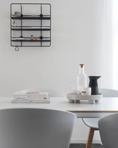 Nordic minimalist decorative tray and storage organizer for home tabletop display use.