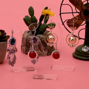 Acryl oorbellen display houder creatieve transparante organizer voor oorbellen en sieraden