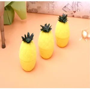 Cute pineapple jewelry box ring earring storage container kawaii fruit gift box packaging display