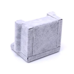 Grey velvet sofa ring holder, cute jewelry display stand for ring and earring storage prop