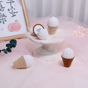 Boîte à bague créative en forme de cornet de crème glacée pour demande, coffret cadeau.