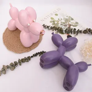Nordic minimalist balloon dog jewelry holder cute resin ring display stand home desktop decor