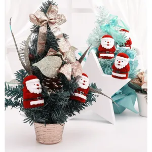 Scatola porta anelli Babbo Natale floccato graziosa scatola gioielli natalizia espositore.