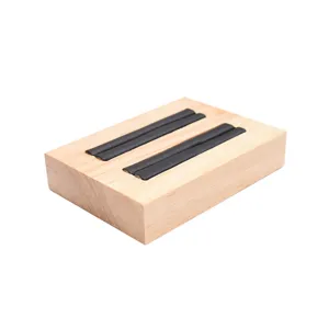 Solid wood ring display stand, creative jewelry photography prop, stud earring holder.