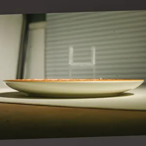 Ceramic 10 inch steak plate shallow dinner dish bohemian style kitchen tableware