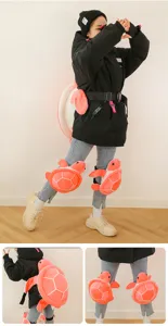 Set di protezione per tartaruga da sci per bambini con cuscino per anca e ginocchiere.
