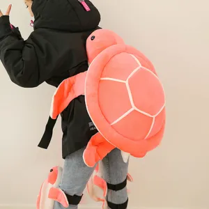 Bambini sci anti-caduta rosa tartaruga peluche protezione anca carino sport sicurezza set.