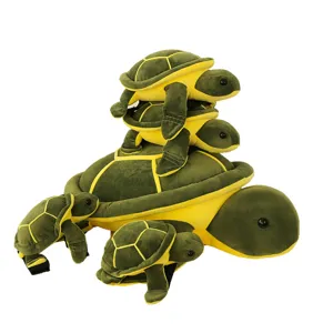 Set di protezione da sci a forma di tartaruga per bambini, ginocchiere e paraculo felpati.