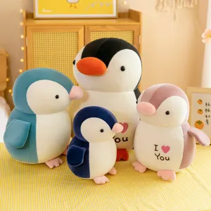 Cute penguin plush toy stuffed animal soft doll hugging pillow for kids girls gift