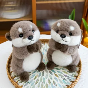 Cute plush otter toy doll magnetic cartoon stuffed animal cute gift for kids birthday